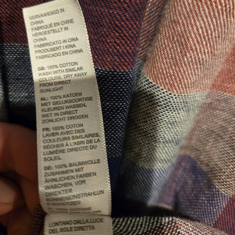 Fat Face Button Up Cotton Plaid XL Gorpcore  Heritage Travel Beach EUC Hike Trip - Picture 11 of 11